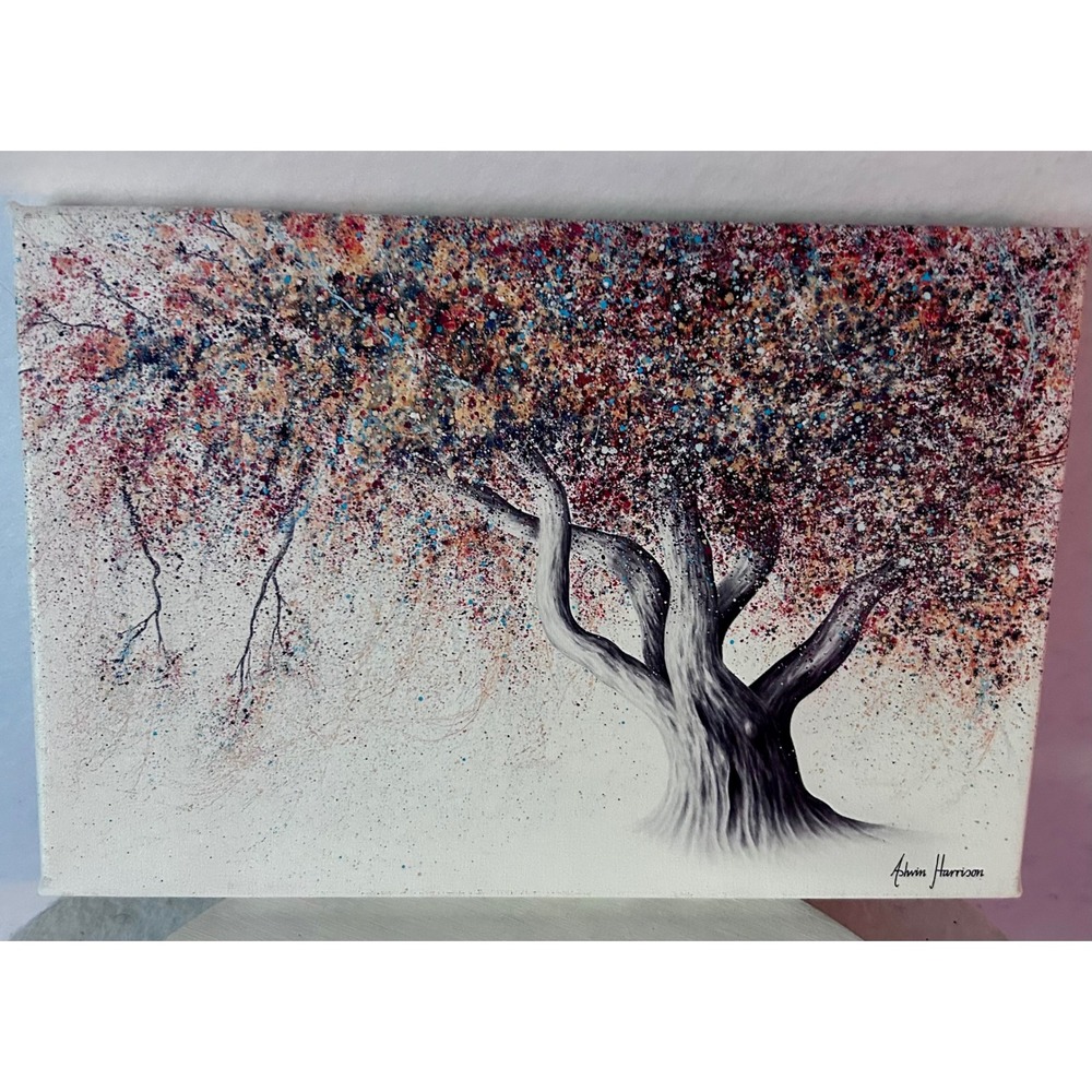 Ashvin Harrison iCanvas Rusty Autumn Tree Abstract Canvas Wall Art Print 12x8